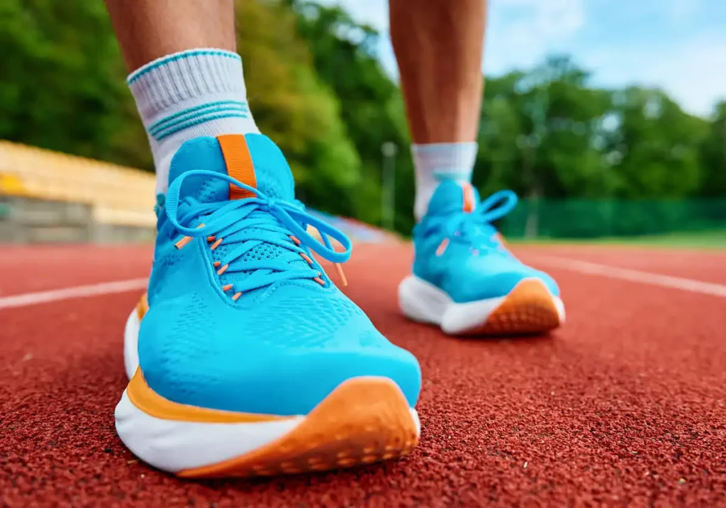 primer plano de zapatillas deportivas